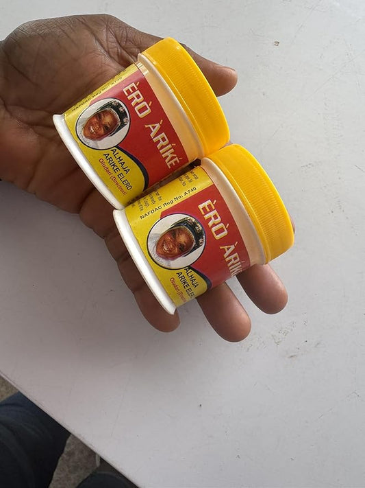 Arike Traditional Balm, Yellow Cap Containers, Pack of 2