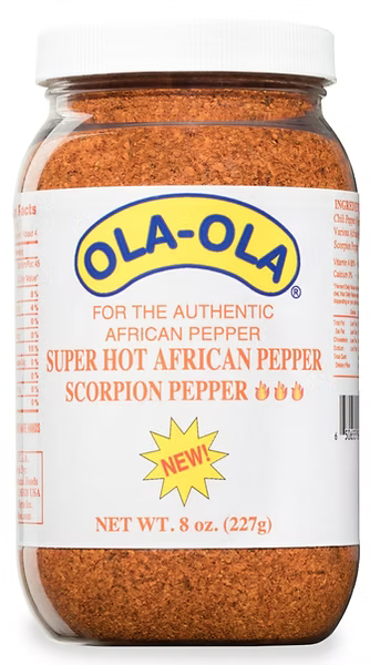 Ola-Ola super hot African scorpion pepper extremely fiery, aromatic spice for daringly bold flavor