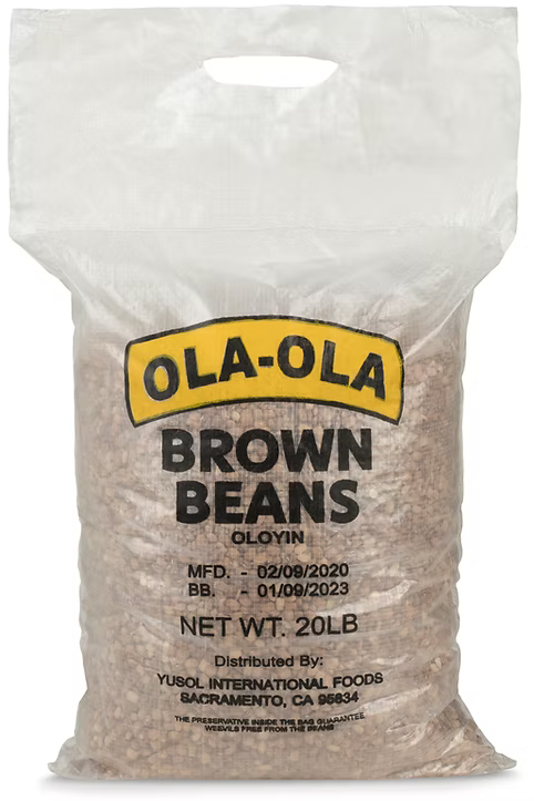 Ola-Ola brown beans naturally sweet oloyin beans for rich, flavorful traditional dishes