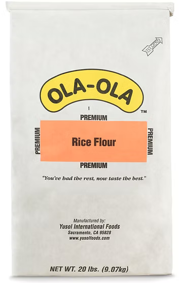 Ola-Ola premium rice flour finely milled, gluten-free flour for smooth swallow and