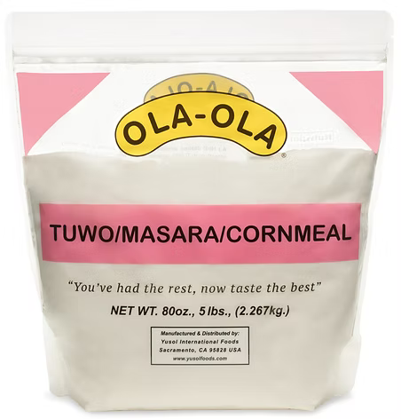 Ola-Ola tuwo masara finely milled cornmeal for smooth, soft swallow and traditional dishes