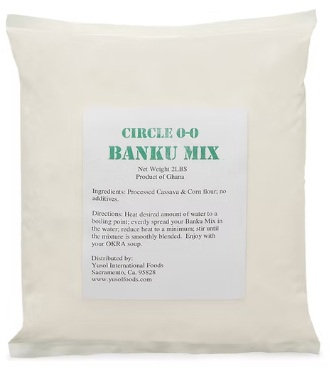 Circle O-O bank mix natural, no-additive blend for authentic banku and traditional meals