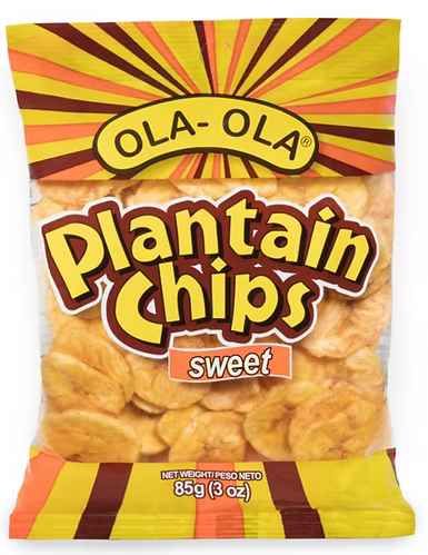 Ola-Ola plantain chips sweet, crispy snack for enjoyable anytime munching
