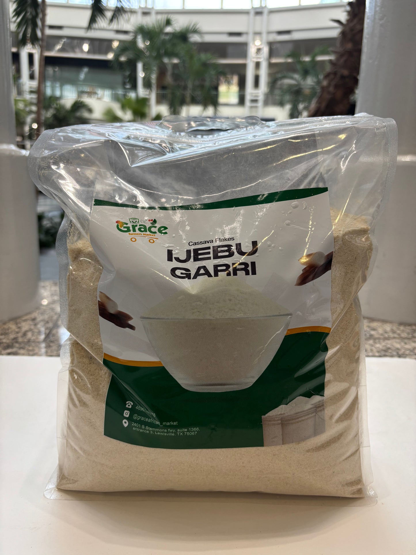 Ijebu Garri – Crunchy and Sour Fermented Cassava Flakes for Soaking & Swallow
