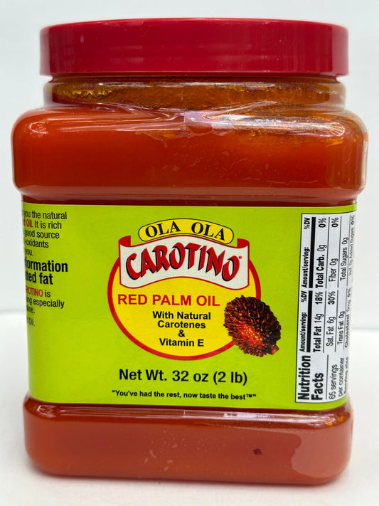 Ola Ola Carotino Red Palm Oil – Nutrient‑Rich Cooking Oil Packed with Natural Carotenes & Vitamin E – 32 oz (946 ml)