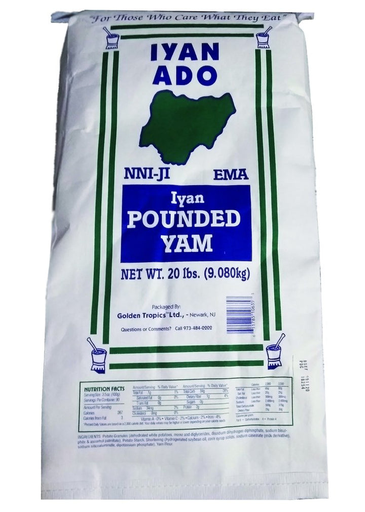 Iyan Ado Pounded Yam Flour – Smooth, Stretchy Swallow for Traditional African Meals