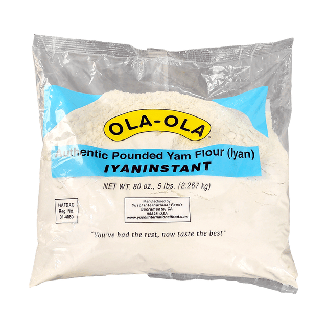 Ola Ola Authentic Pounded Yam Flour – Smooth & Stretchy Swallow with Real Yam Taste