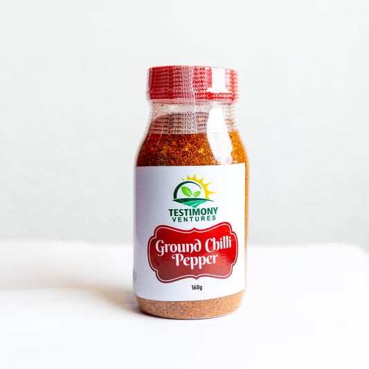 Testimony Ventures Ground Chilli Pepper – 160 g Jar