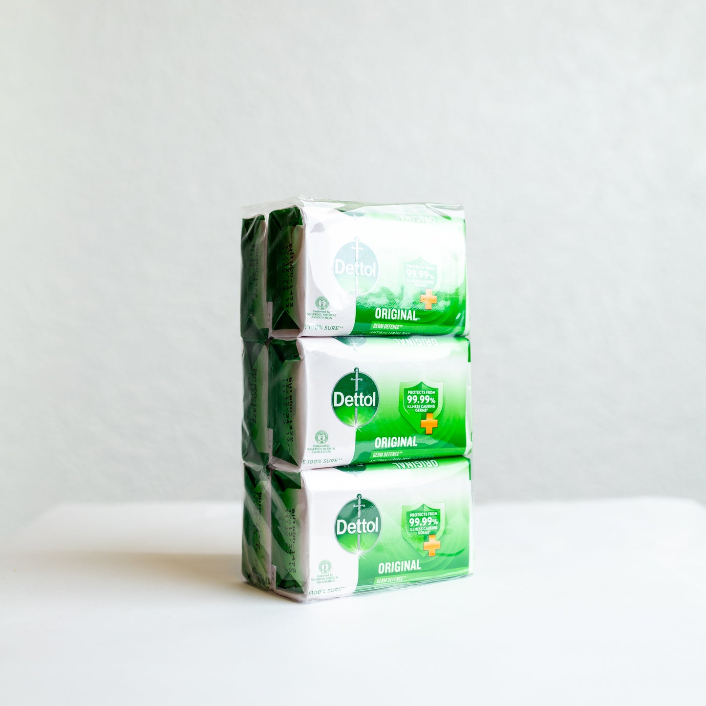 Dettol Original Soap Antibacterial Protection for Healthy Skin – 100g Bars (Pack of 6)