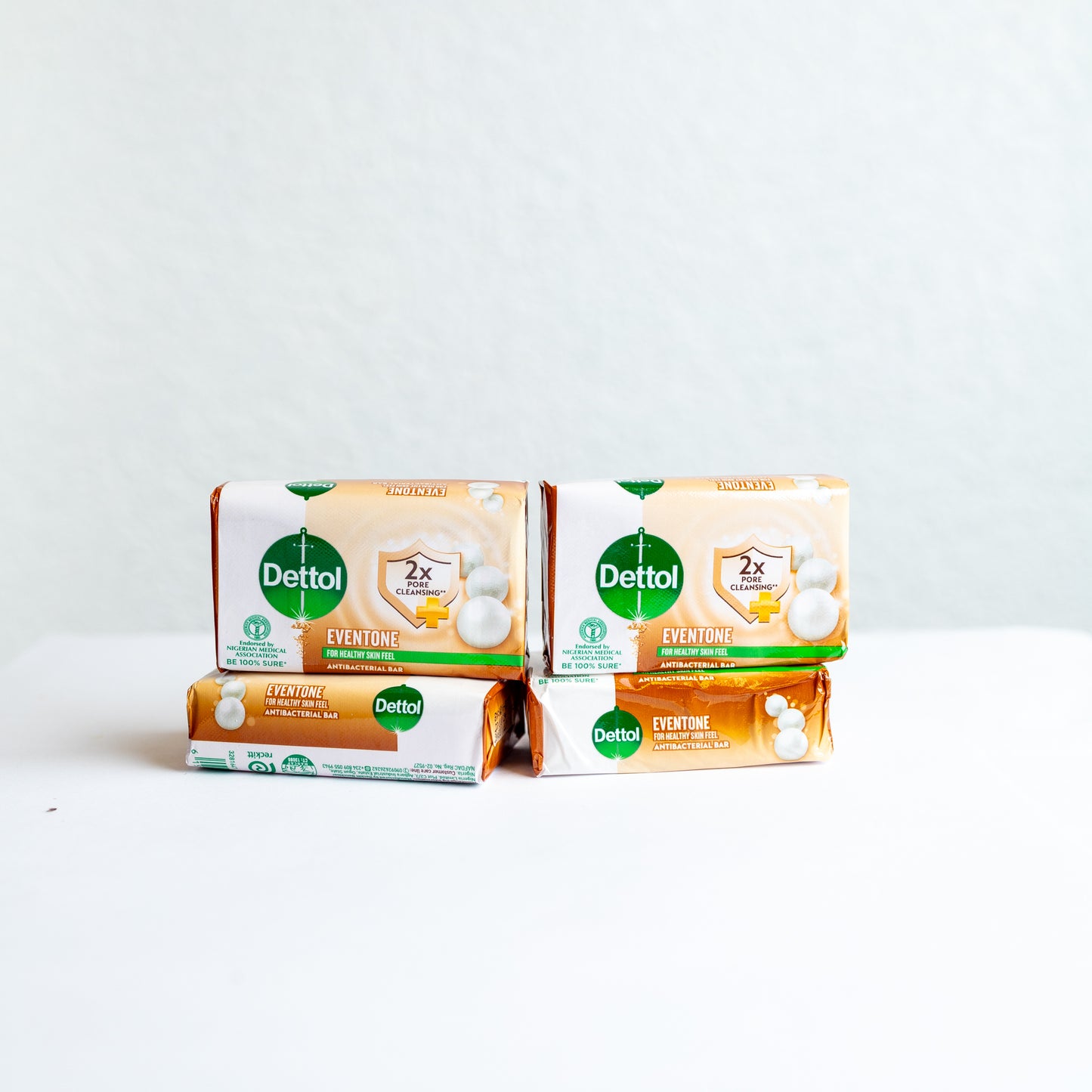 Dettol Original Soap (Eventone) – 160g Bars (Pack of 6)