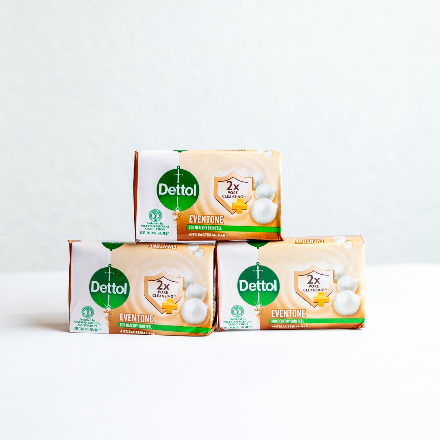 Dettol Original Soap (Eventone) – 160g Bars (Pack of 6)
