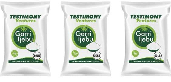 Testimony Ventures Igebu garri premium-quality cassava flakes for smooth and delicious eba
