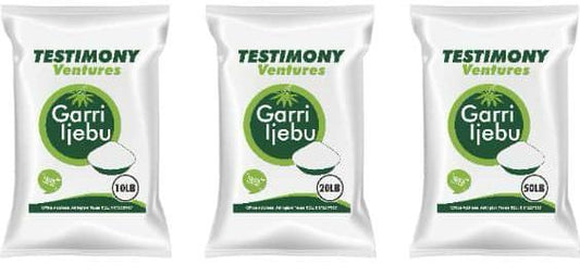 Testimony Ventures Igebu garri premium-quality cassava flakes for smooth and delicious eba