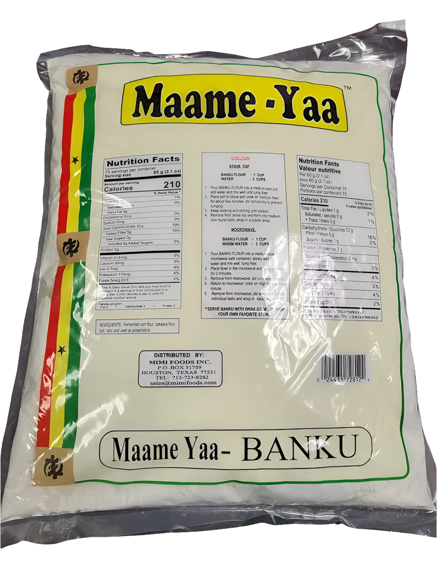 Maame Yaa Banku Flour – Fermented Corn & Cassava Blend for Authentic Ghanaian Dishes