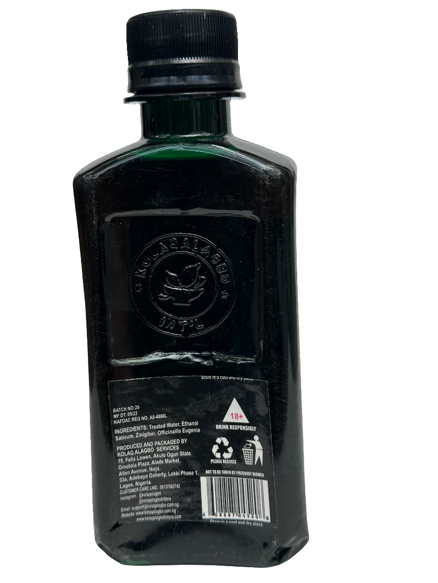Kolaq Alagbo Bitters – Traditional Herbal Tonic for Digestive & Wellness Support – 200 ml Bottle