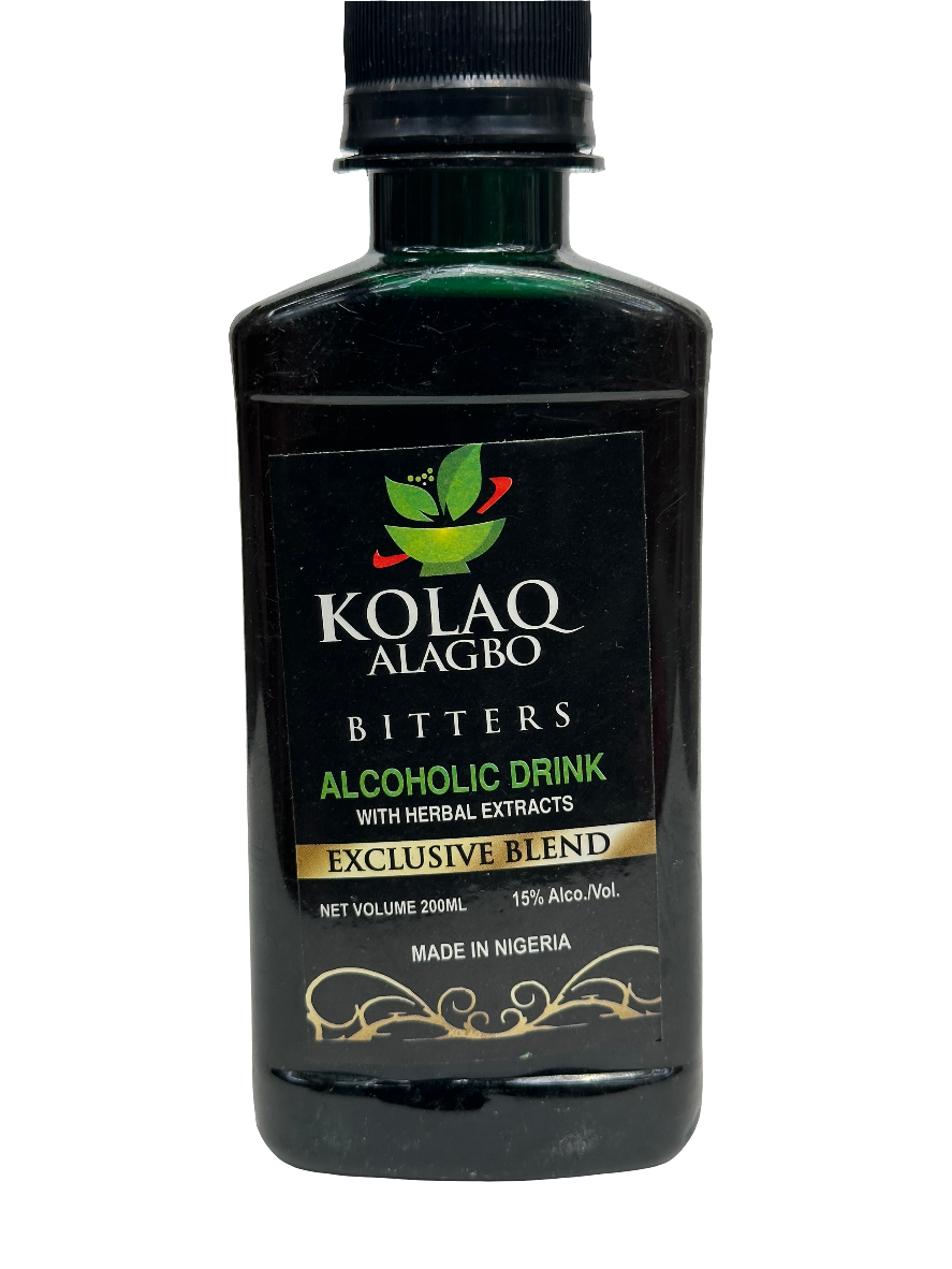 Kolaq Alagbo Bitters – Traditional Herbal Tonic for Digestive & Wellness Support – 200 ml Bottle