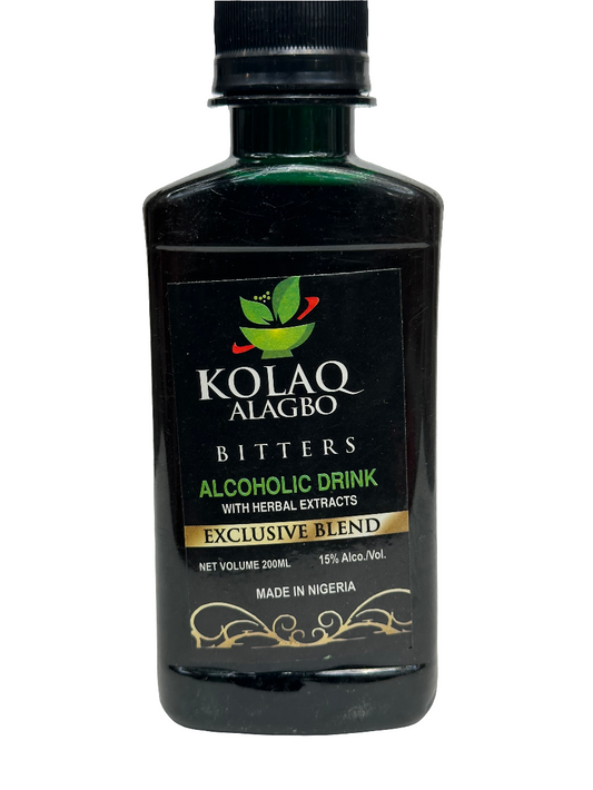 Kolaq Alagbo Bitters – Traditional Herbal Tonic for Digestive & Wellness Support – 200 ml Bottle