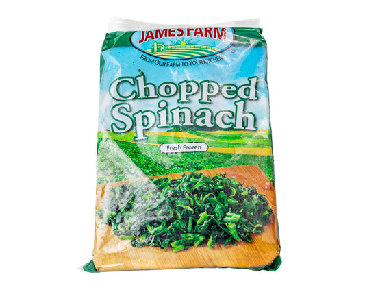 James Farm Chopped Spinach Greens Fresh & Frozen for Easy Cooking