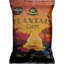 Olu Olu Gourmet Yellow Plantain Chips with Chili Spicy & Crunchy Snack – 60g Pack