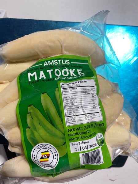 Matooke Fresh Green Cooking Bananas Traditional East African Staple – 1kg Bunch