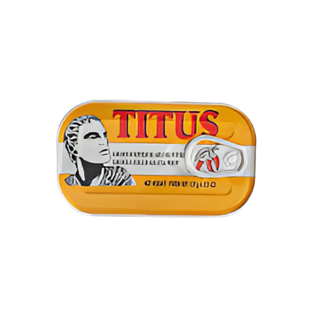 Hot Titus Sardines – Sardines in Soybean Oil with Chili for Spicy Flavor – 90g