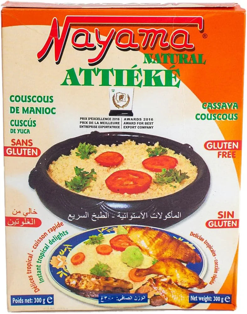 Nayama Natural Attieke – Fermented Cassava Couscous for Authentic African Meals