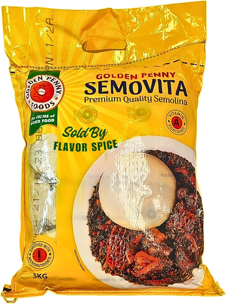 Golden Penny Semovita – Smooth and Nutritious Semolina Flour for Swallow