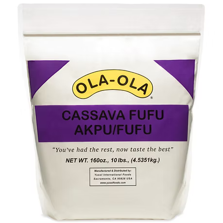 Ola-Ola cassava fufu smooth, easy-to-prepare swallow for authentic traditional meals