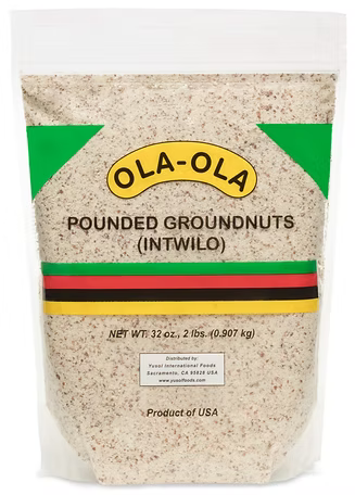 Ola-Ola pounded groundnuts rich, finely pounded intwilo for traditional soups and sauces