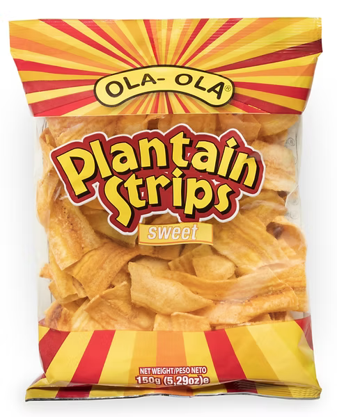 Ola-Ola plantain strips sweet, thin-cut crispy snack for tasty anytime munching