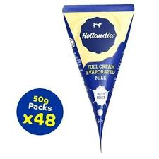 Hollandia Evaporated Milk Rich & Creamy Dairy for Beverages & Cooking – 50g Sachet