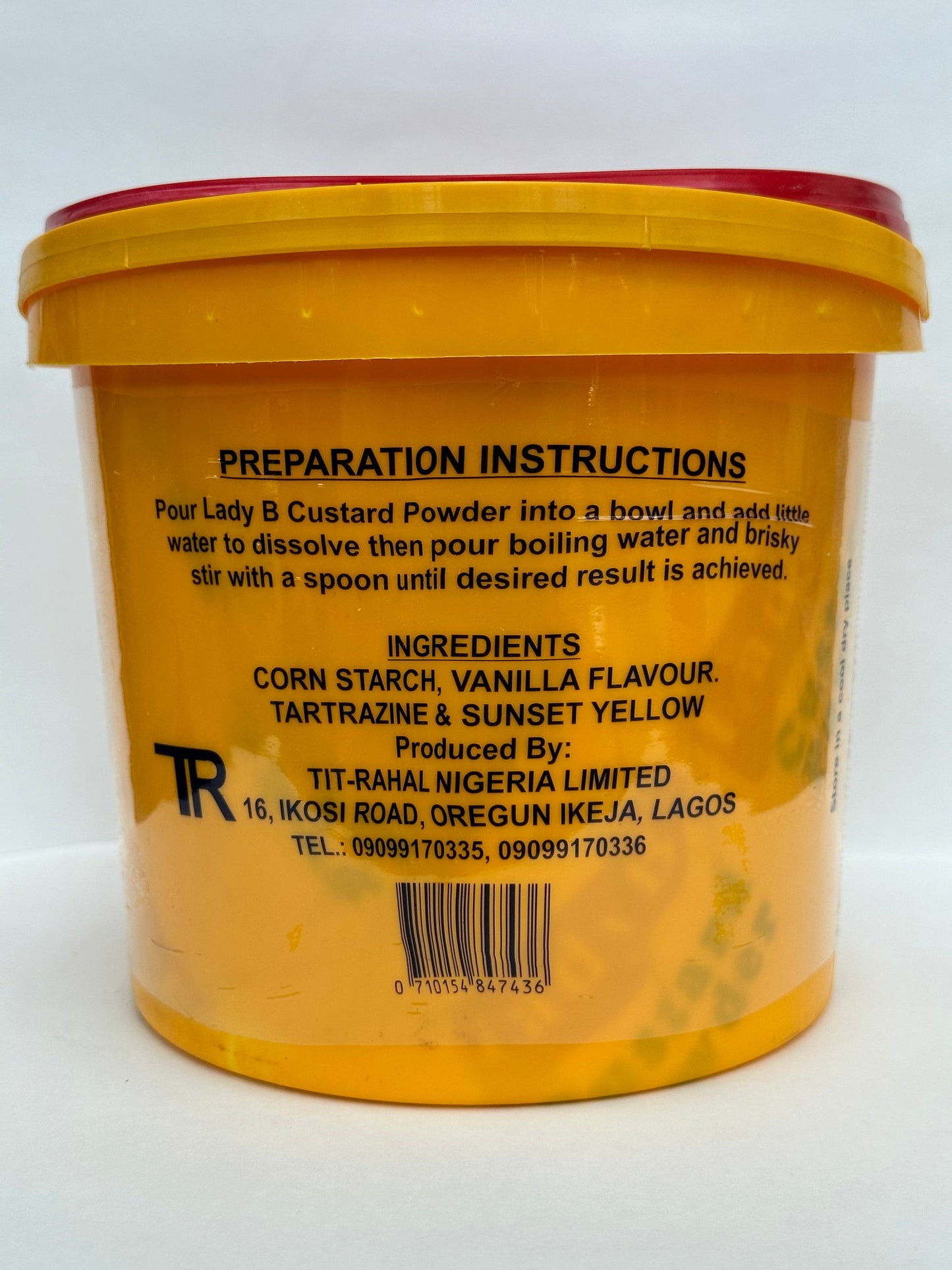 Lady B Custard – Creamy, Ready-to-Mix Dessert Powder