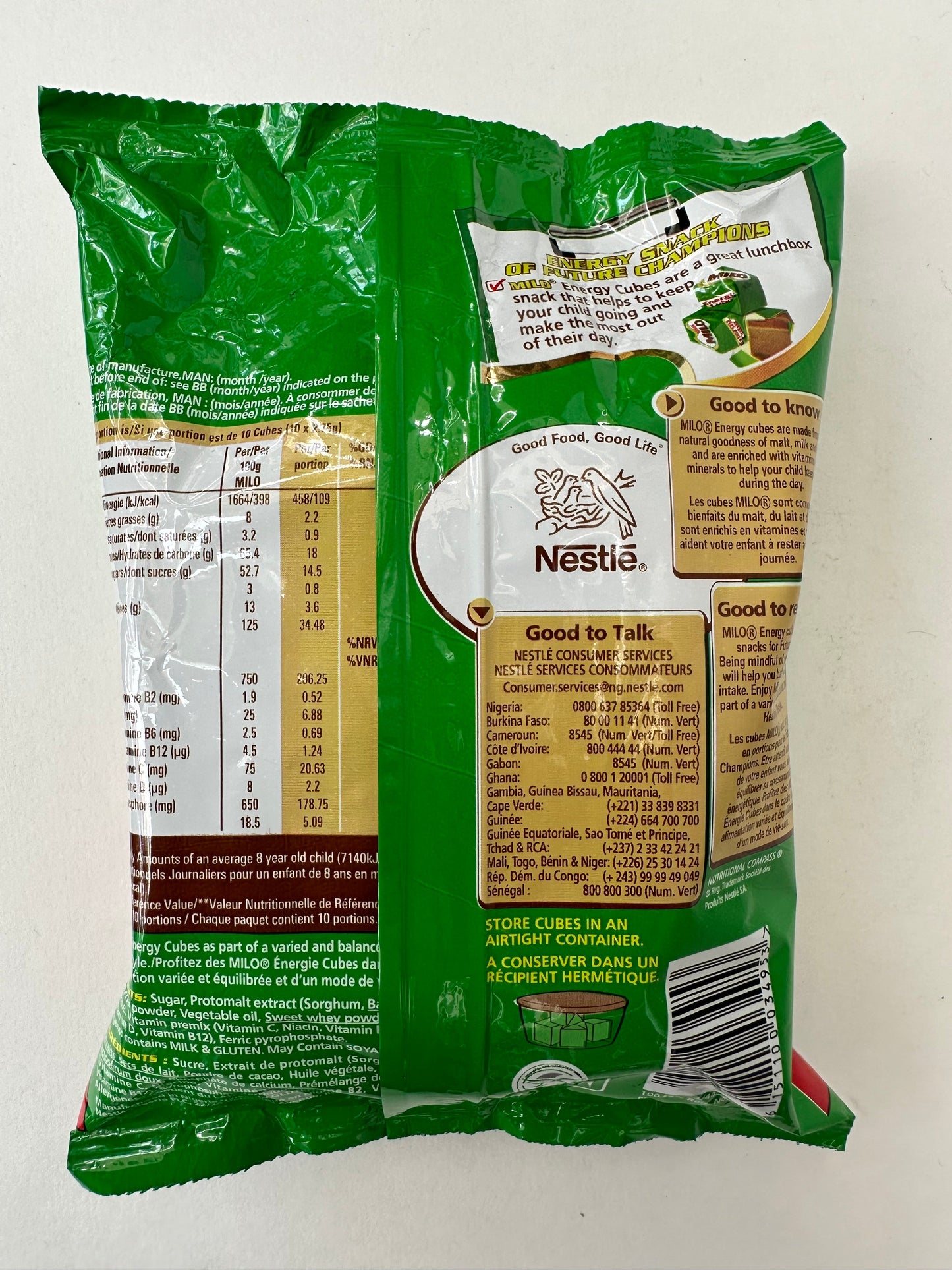 Nestlé Milo Sachet – Malted Chocolate Beverage Powder