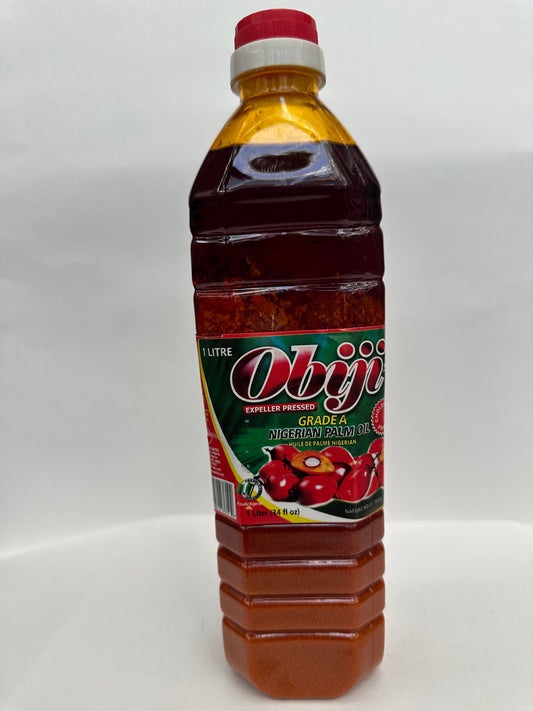 Obiji Grade A Nigerian Palm Oil – Pure, Rich Cooking Oil for Authentic Flavors – 1 lb