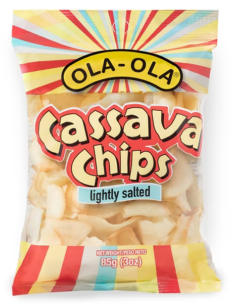 Ola-Ola cassava chips crunchy, savory snack for enjoyable traditional munching