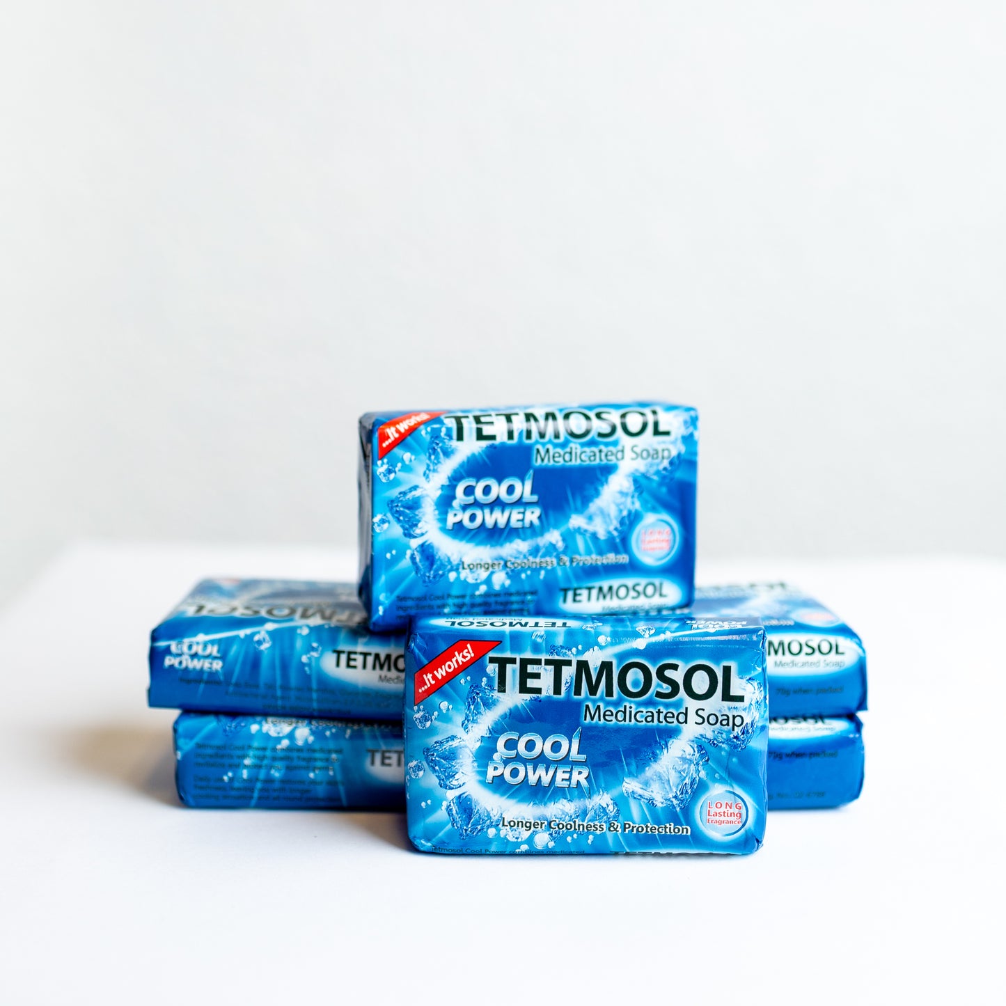 Tetmosol Medicated Soap (Cool Power) – Bar, 70g | Pack of 6