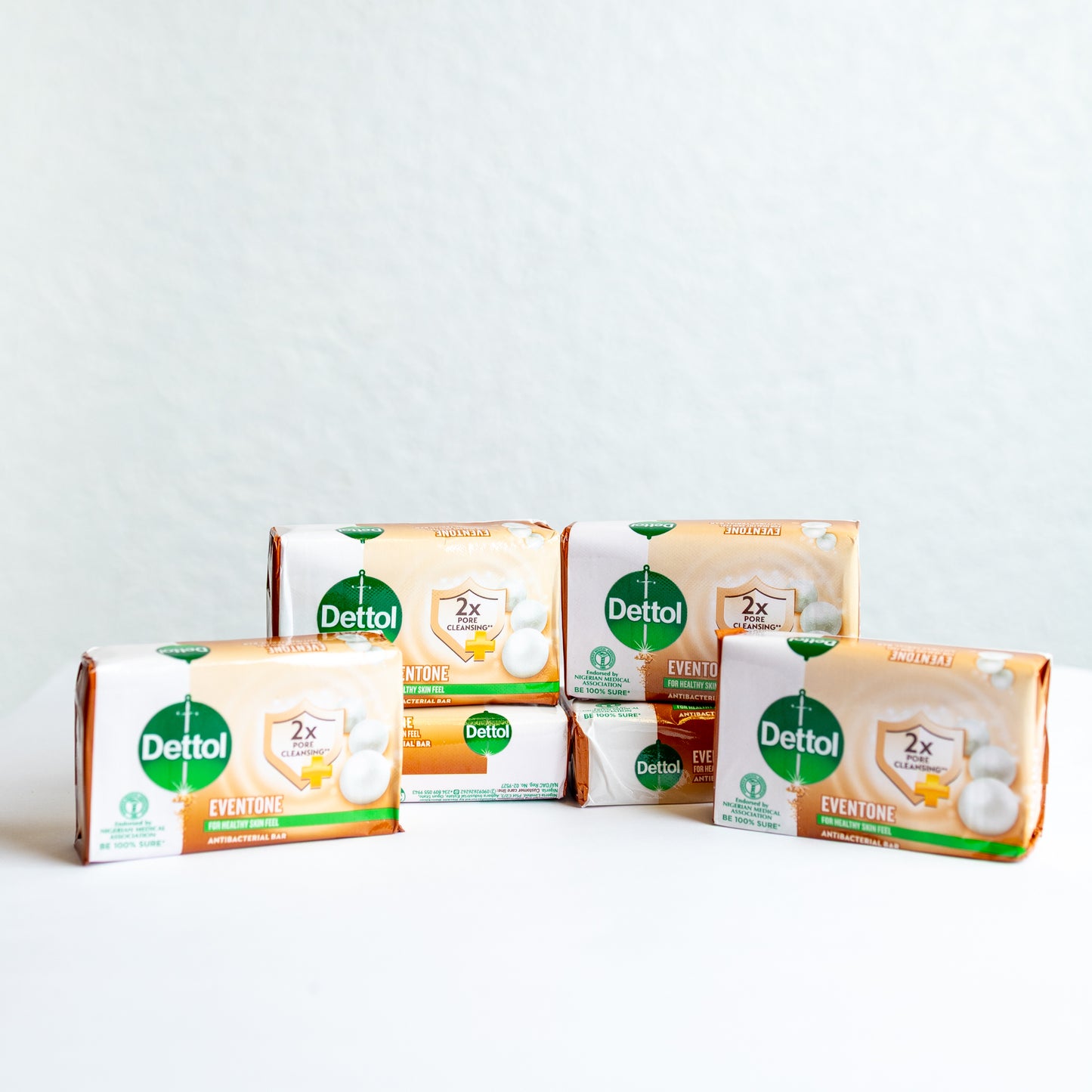 Dettol Original Soap (Eventone) – 160g Bars (Pack of 6)