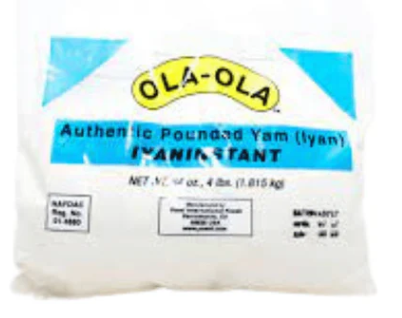 Ola Ola Authentic Pounded Yam Flour – Smooth & Stretchy Swallow with Real Yam Taste