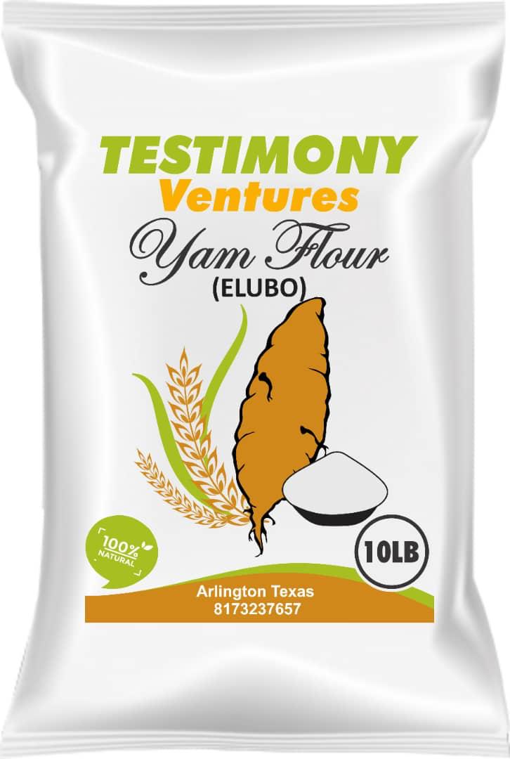 Testimony Venture yam flour smooth-textured, easy-to-prepare elubo for tasty amala