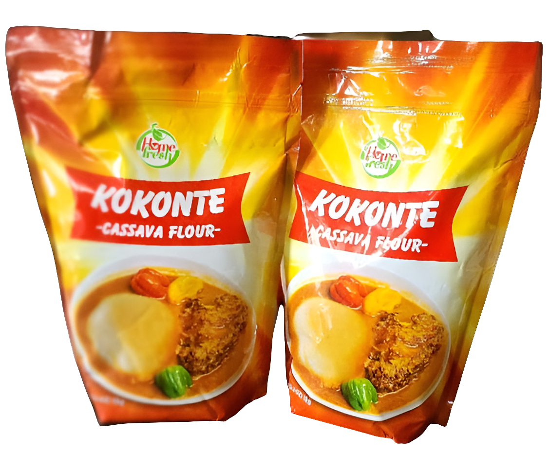Heme Fresh Kokonte Flour – Traditional Ghanaian Dried Cassava Flour for Swallow