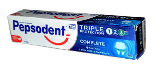 Pepsodent Triple Action Toothpaste – Cavity Protection, Fresh Breath & Whitening – 140 g Tube